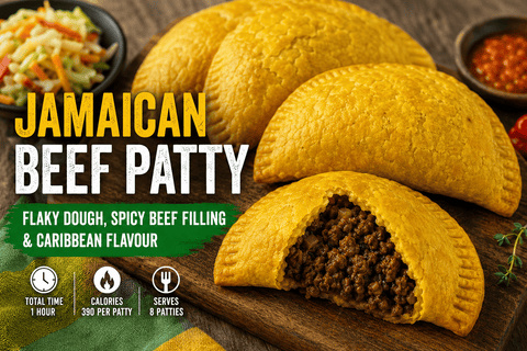 Jamaican Beef Patty Recipe | Flaky Dough, Spicy Beef Filling & Air Fryer Tips