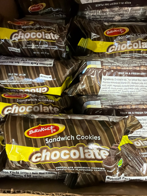 Butterkist Sandwich Chocolate Cookies 55g Jamaican