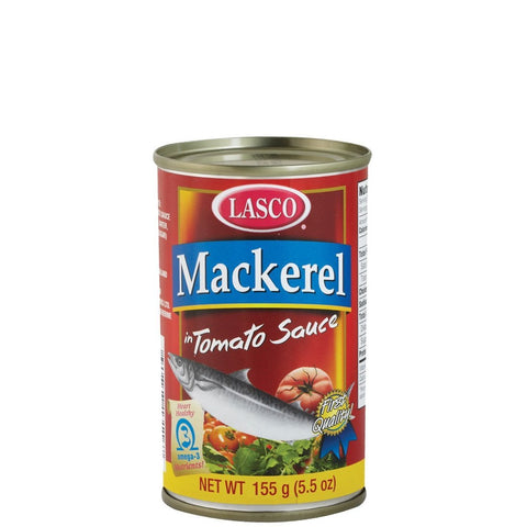 Lasco Mackerel In Tomato Sauce 155g Jamaican