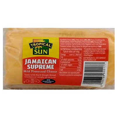 Tropical Sun Jamaican Mild Processed Cheese 170g
