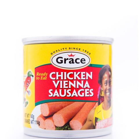 Grace Chicken Vienna Sausages 140g Pack Of 10 Jamaican