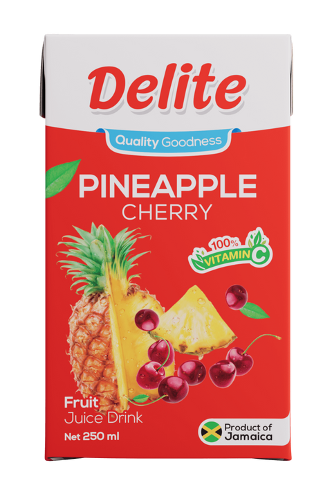 Delite Pineapple Cherry 250ml Pack Of Jamaican