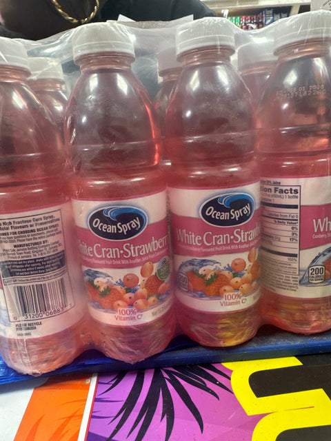 Ocean Spray White Cran-Strawberry Pack Of 12