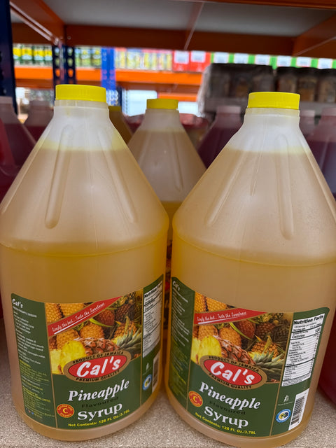 Cals Pineapple Syrup 3.8 Litre Jamaican