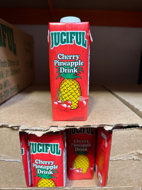 Juciful Cherry Pineapple Tetra Carton Pack Of 24 Jamaican