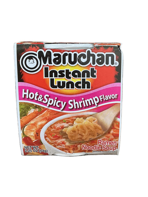 Maruchan Hot & Spicy Shrimp Flavour Cup Noodle Jamaican