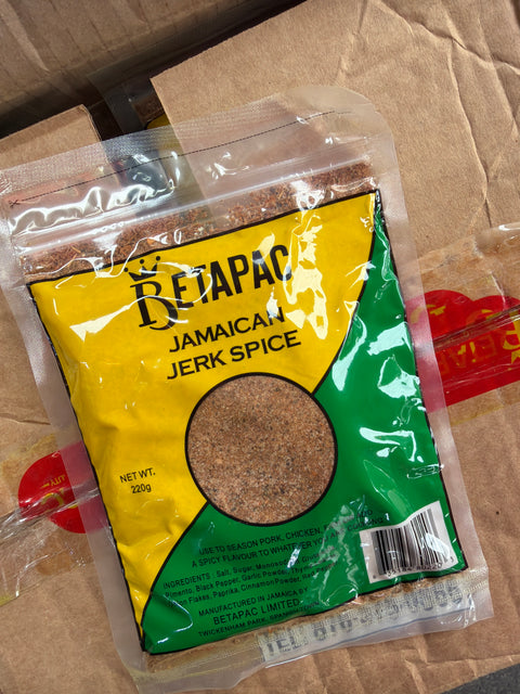 Betapac Jerk Spice 220g Jamaican