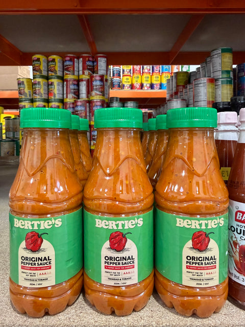 Berties Original Pepper Sauce 300ml Trinidad