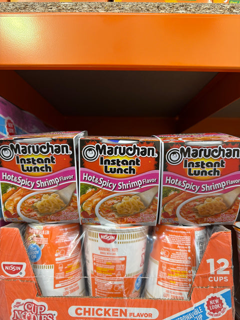 Maruchan Hot & Spicy Shrimp Flavour Cup Noodle Jamaican