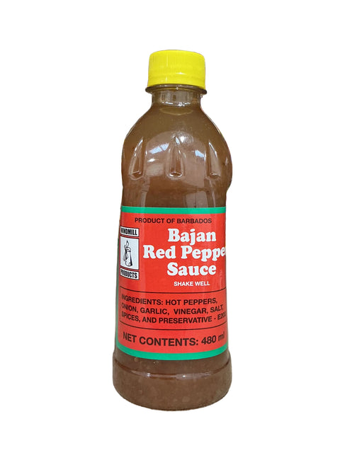Windmill Products Bajan Red Pepper Sauce 480ml