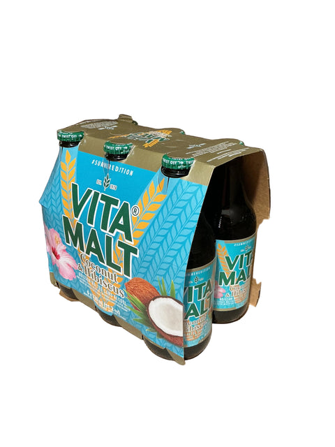 Vita Malt Coconut & Hibiscus 330ml Pack Of 6