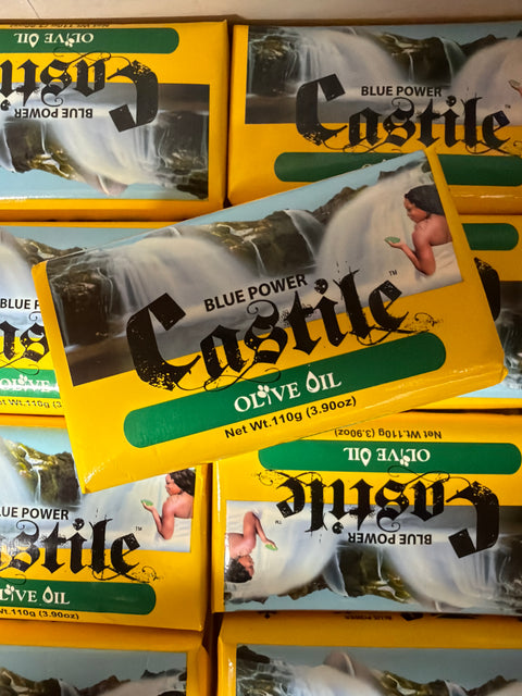 Blue Powder Castile Olive Soap 110g Jamaican