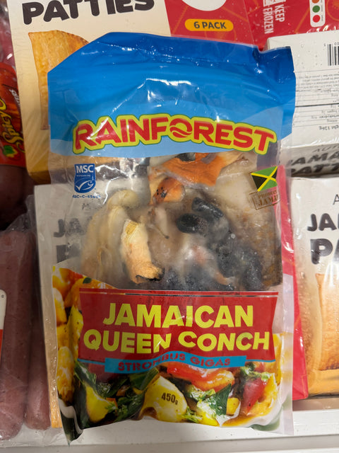 Rainforest Queen Conch 450g Frozen Jamaican