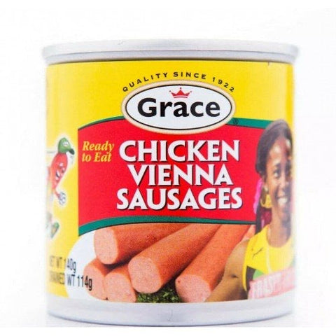 Grace Chicken Vienna Sausages 140g Box Of 48 Jamaican