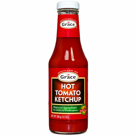 Grace Hot Tomato Ketchup 380g Jamaican