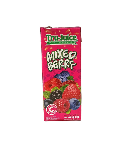 Tru-Juice Mixed Berry 200ml Pack Of 4 Jamaican
