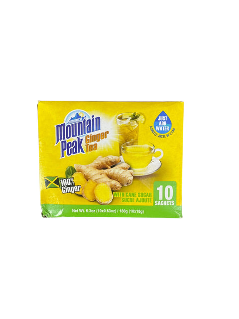 Jamaica Mountain Peak Ginger Tea Sweetened 10 Sachets (10x18g) Jamaican