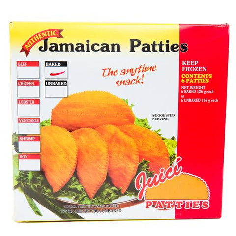 Juici Beef Patties Pack Of 6 (Jamaican Imported)