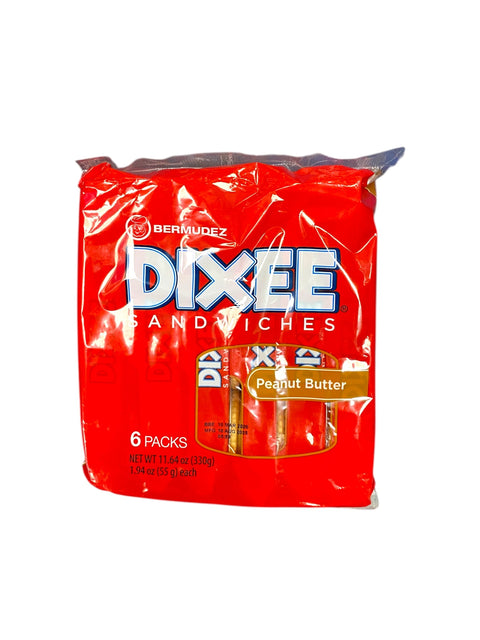 Bermudez Dixee Sandwiches Peanut Butter Biscuits 6 Pack