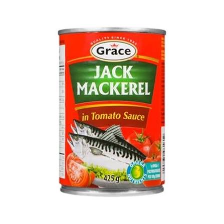 Grace Jack Mackerel In Tomato Sauce 425g Jamaican