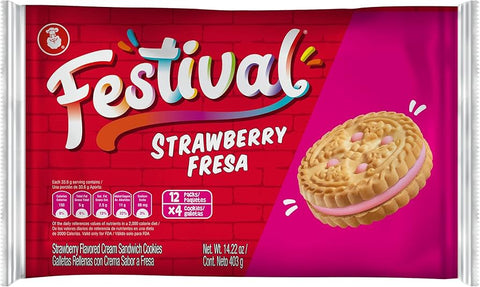 Festival Strawberry Cookies 403g