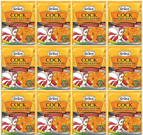 Grace Cock Flavour Noodle Soup Mix Case Of 12
