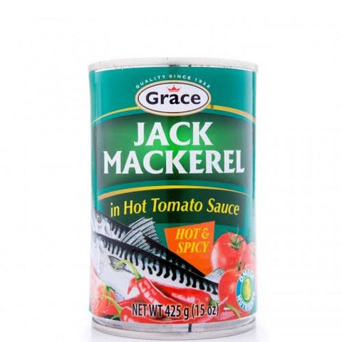 Grace Jack Mackerel In Hot Tomato Sauce 425g Jamaican