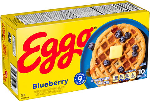 Eggo Blueberry Waffles 10 Pack Jamaican