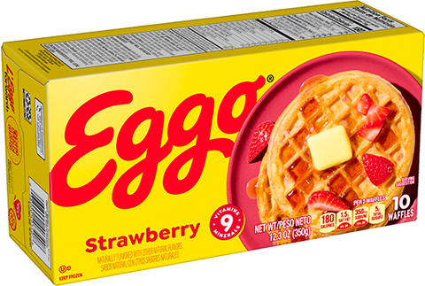 Eggo Strawberry Waffles 10 Pack Jamaican