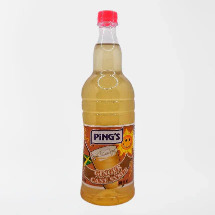 Pings Ginger Cane Syrup 1 Litre Jamaican