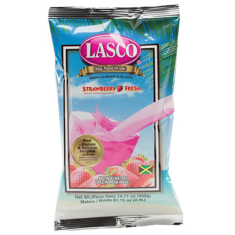 Lasco Strawberry Soy Food Drink 400g Jamaican