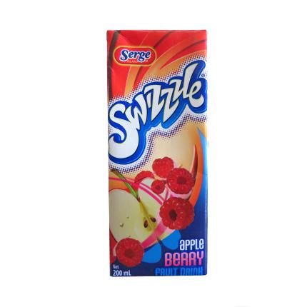 Serge Swizzle Apple Berry 200ml Pack Of 4 Jamaican