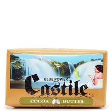 Blue Powder Castile Cocoa Butter Soap 110g Jamaican