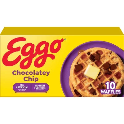 Eggo Chocolatey Chip Waffles 10 Pack Jamaican