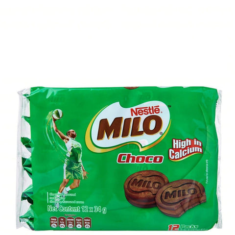 Nestle Milo Chocolate Filled Sandwich Cookies Pack Of 12 Jamaican