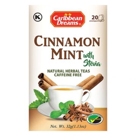 Caribbean Dreams Cinnamon Mint with Stevia 32g 20 Bags