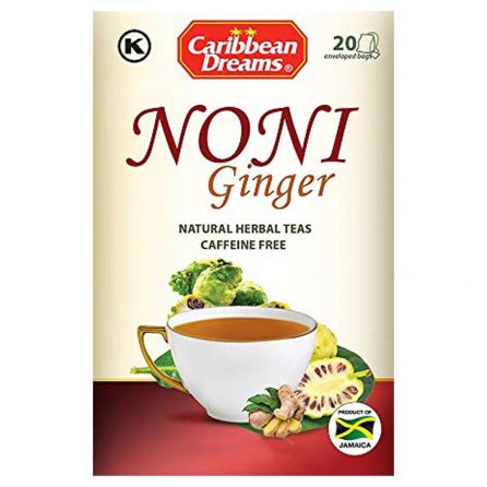 Caribbean Dreams Noni Ginger 40g 20 Bags Jamaican
