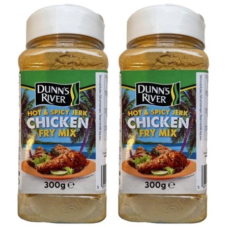 Dunns River Hot & Spicy Jerk Chicken Fry Mix 300g Pack of 2